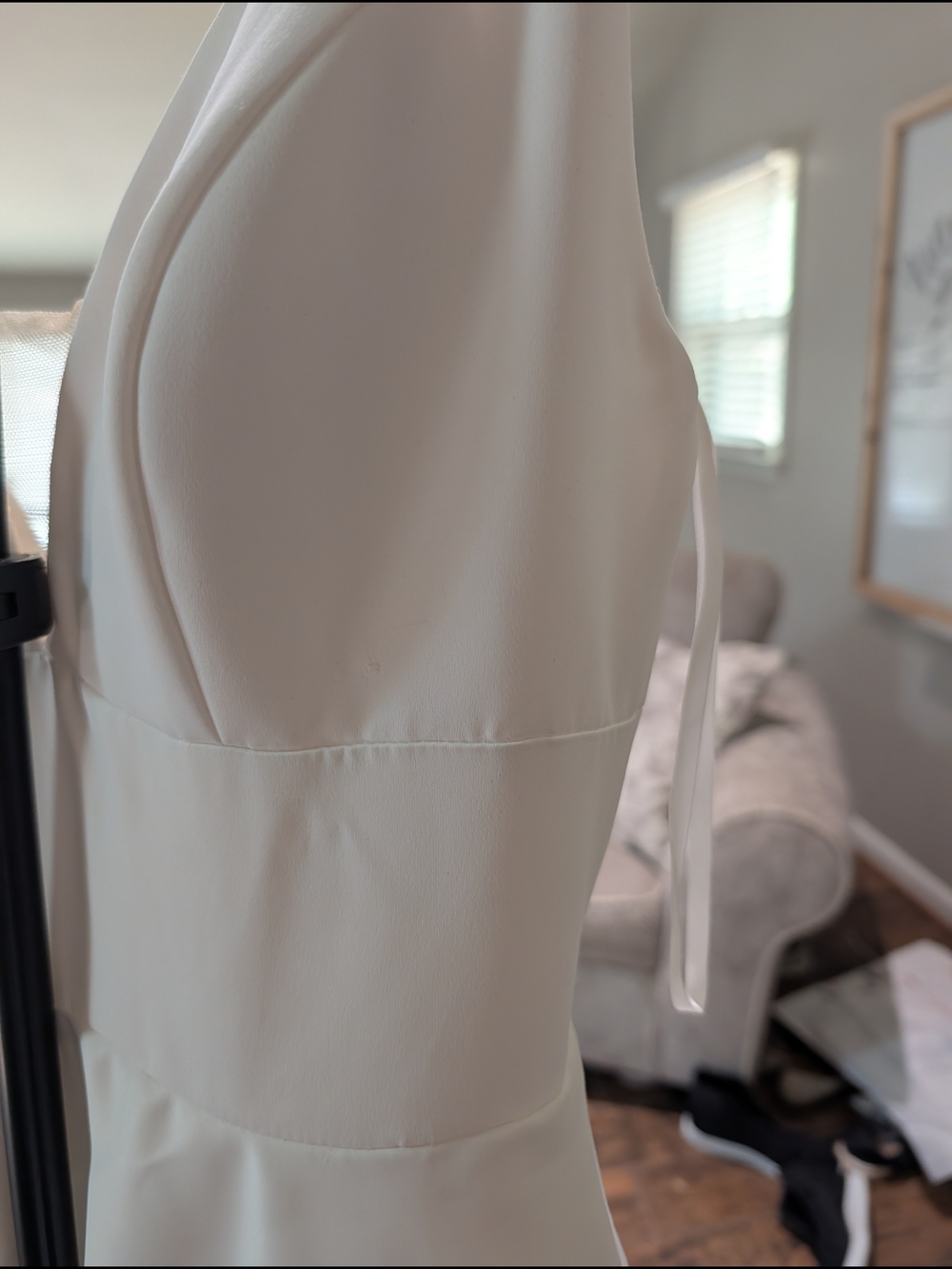 Justin Alexander Freeland Simple Elegant White A-Line Wedding Gown - Picture 4 of 16